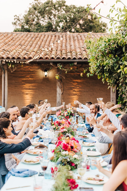 Colorful wedding at the Santa Barbara Historical Museum