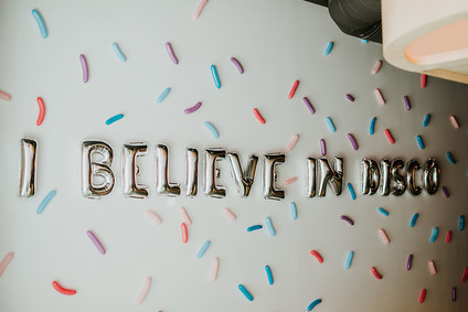 Disco pizza party second birthday