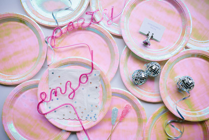 Disco pizza party second birthday