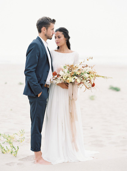 pastel seaside wedding inspiration on the Oregon Coast