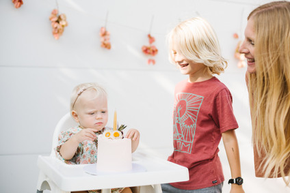 Feminine fall Moon themed 1st birthday party on 100 Layer Cakelet