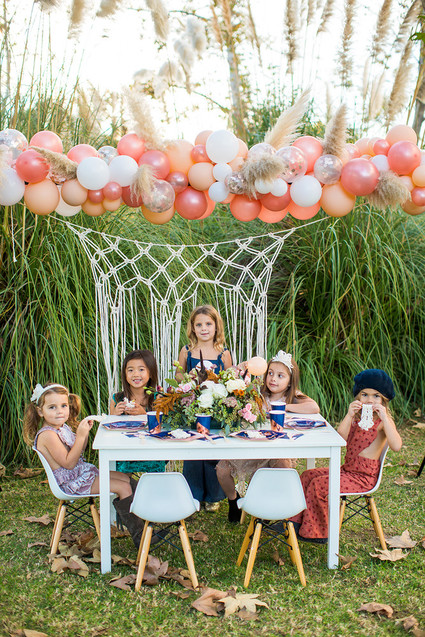 Friendsgiving themed girl's party Inspiration