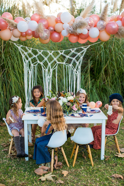 Friendsgiving themed girl's party Inspiration