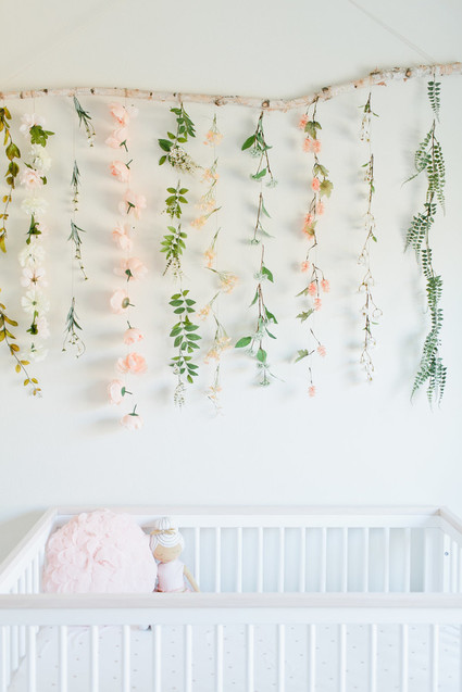 Floral boho girl's nursery