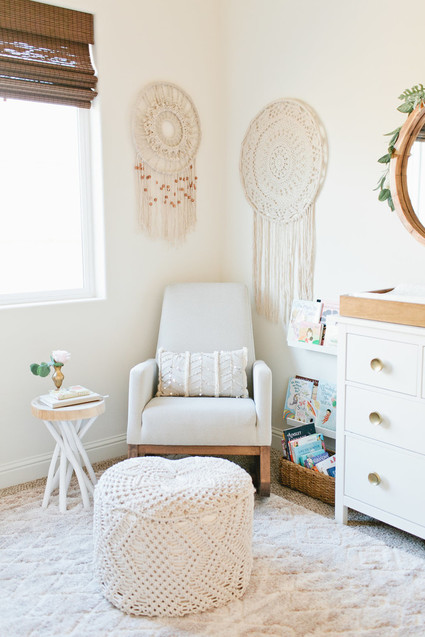 Floral boho girl's nursery