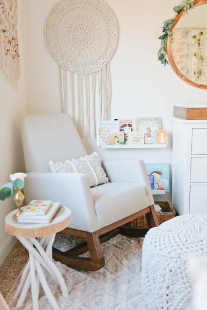 Floral boho girl's nursery