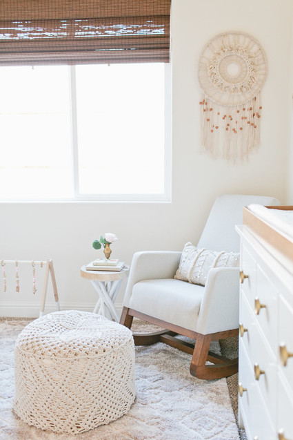 Floral boho girl's nursery