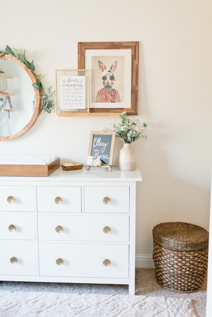 Floral boho girl's nursery