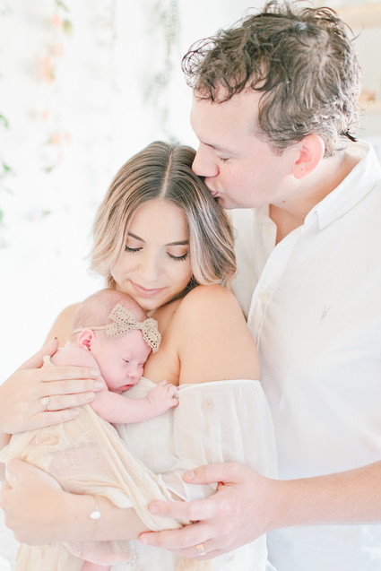 Floral boho girl's nursery and newborn photos