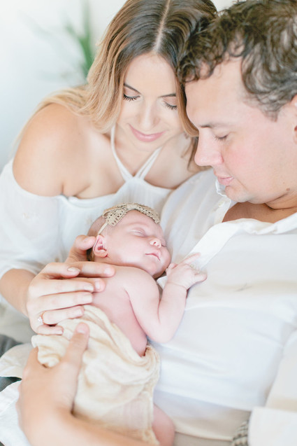 Floral boho girl's nursery and newborn photos