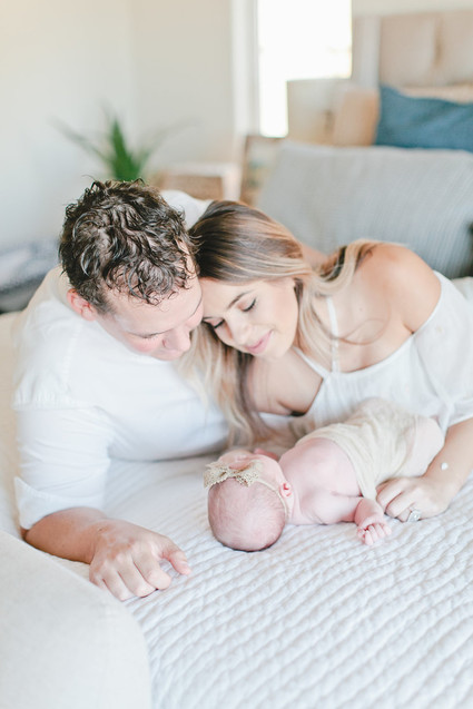 Floral boho girl's nursery and newborn photos