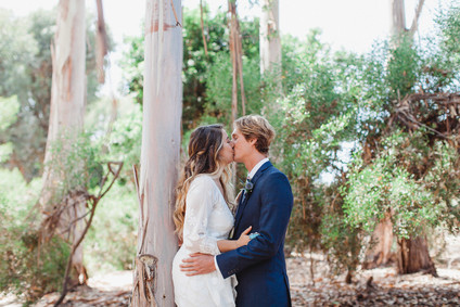 modern macrame backyard wedding in Oceanside Inspiration