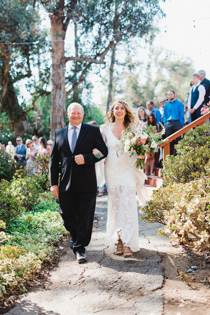 modern macrame backyard wedding in Oceanside Inspiration