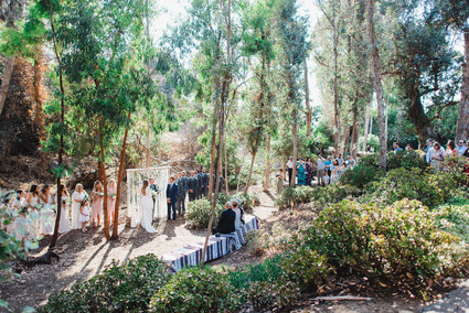 modern macrame backyard wedding in Oceanside Inspiration