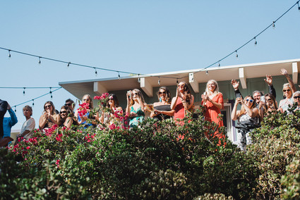 modern macrame backyard wedding in Oceanside Inspiration