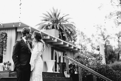 modern macrame backyard wedding in Oceanside Inspiration