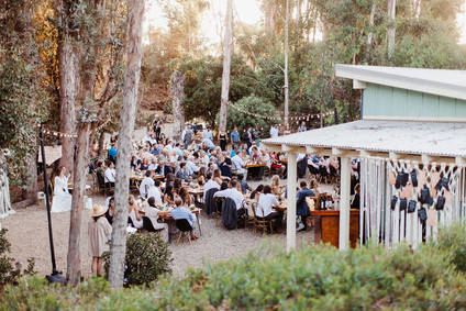 modern macrame backyard wedding in Oceanside Inspiration
