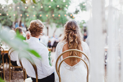 modern macrame backyard wedding in Oceanside Inspiration