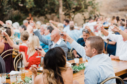 modern macrame backyard wedding in Oceanside Inspiration