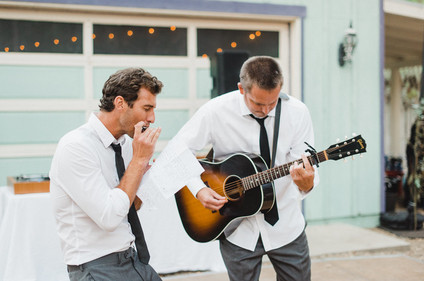 modern macrame backyard wedding in Oceanside Inspiration