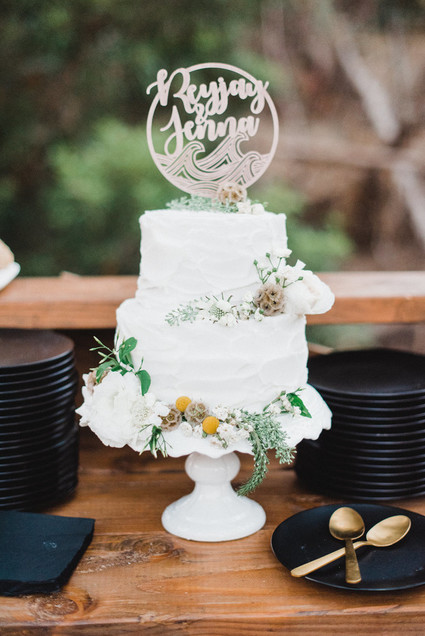 modern macrame backyard wedding in Oceanside Inspiration