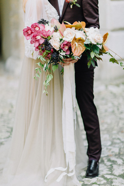unique fall wedding bouquet