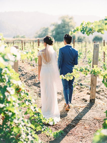 Romantic DIY Napa Valley wedding at Brix Restaurant