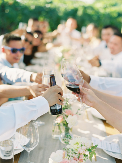 Romantic DIY Napa Valley wedding at Brix Restaurant Inspiration