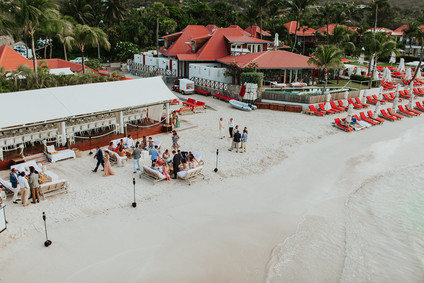 St Barth's destination wedding at Eden Rock