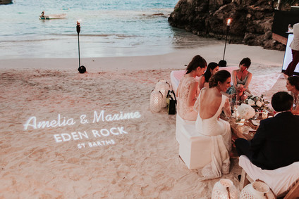 St Barth's destination wedding at Eden Rock