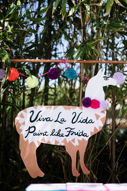 Llama-inspired Frida Kahlo 3rd birthday party
