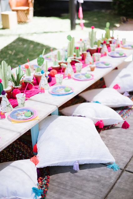 Llama-inspired Frida Kahlo 3rd birthday party