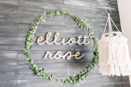 Rustic winter nursery and newborn photos on 100 Layer Cakelet