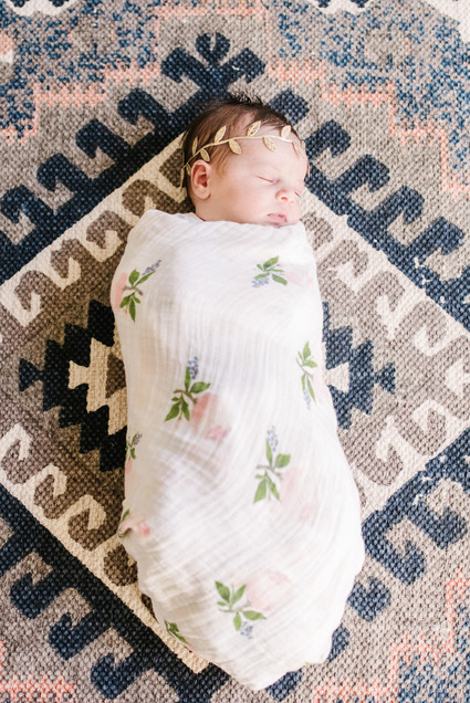 Rustic winter nursery and newborn photos on 100 Layer Cakelet