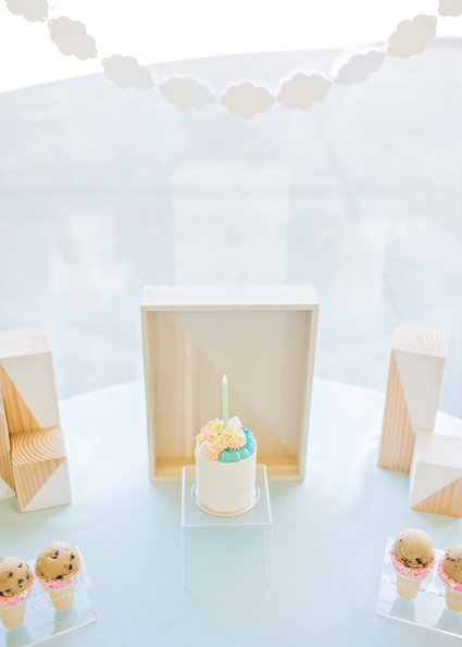 Happy clouds and rainbows 3rd birthday party