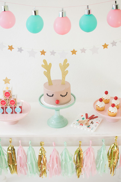 Bright festive cookie decorating party on 100 Layer Cakelet Inspiration