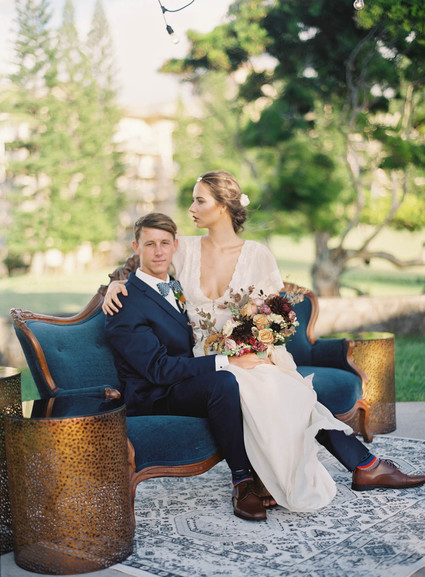 Coastal fall wedding ideas at the Steeple House in Maui