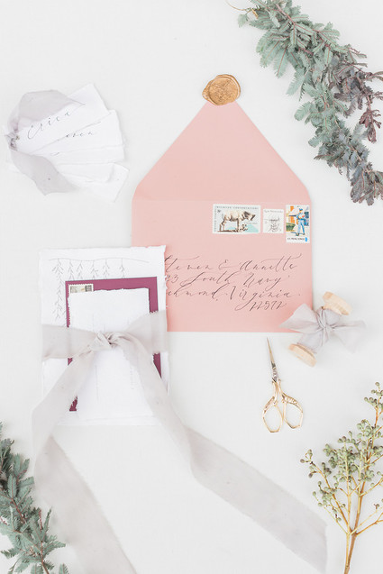 Ideas for dyed silk ribbon in weddings Inspiration