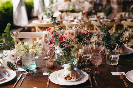 Floral garden wedding in Ontario