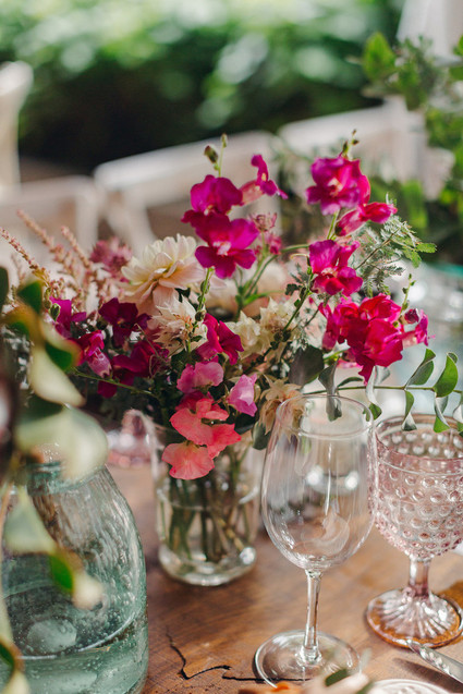 Floral garden wedding in Ontario