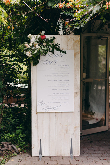 Floral garden wedding in Ontario
