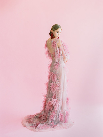 modern color blocked wedding inspiration