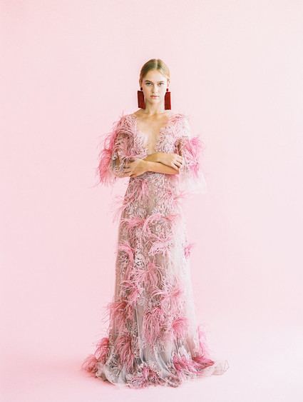 modern color blocked wedding inspiration