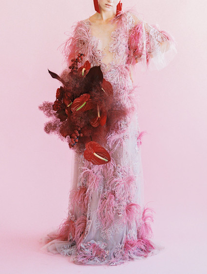 modern color blocked wedding inspiration