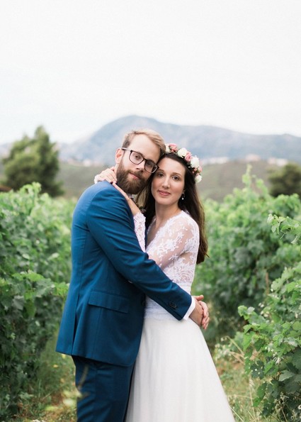 DIY backyard summer wedding in Athens, Greece