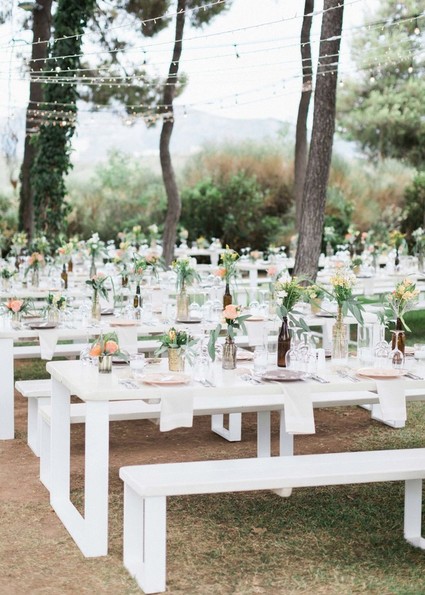 DIY backyard summer wedding in Athens, Greece