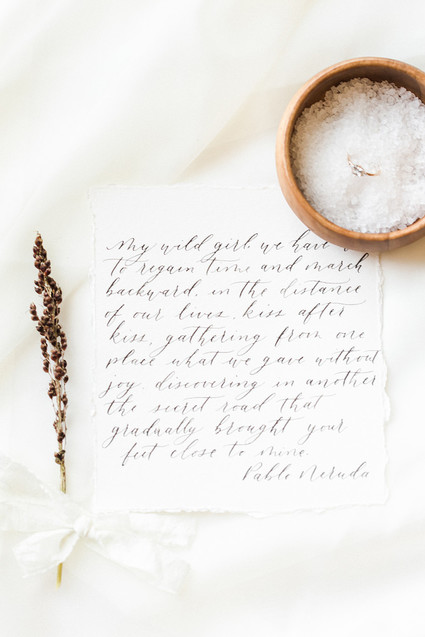 Organic minimal bridal inspiration