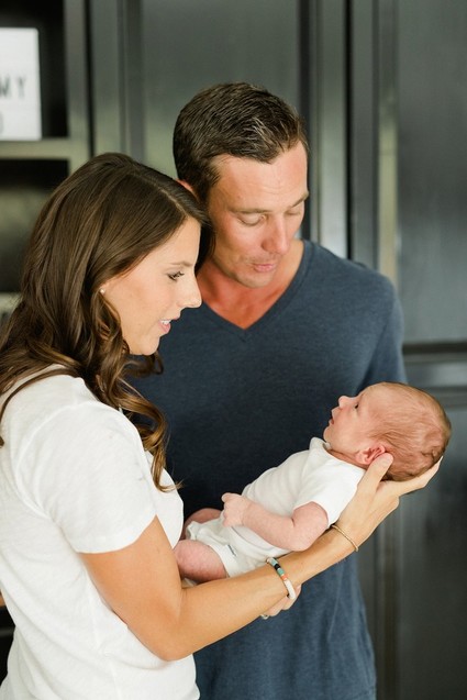 Classic modern boy's nursery and newborn photos