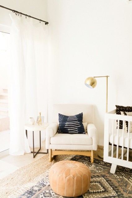 Classic modern boy's nursery and newborn photos