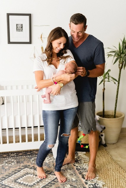 Classic modern boy's nursery and newborn photos